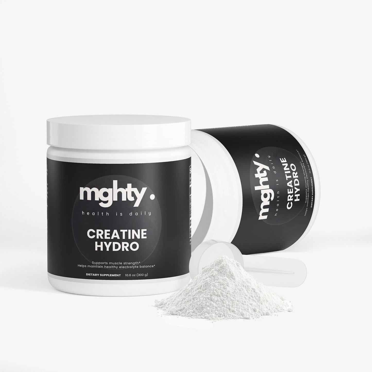 mghty Creatine Hydration Powder - Lemon Flavor 10.6oz | Pre/Post Workout Energy