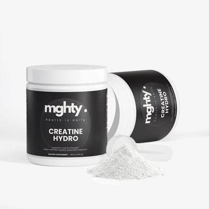 mghty Creatine Hydration Powder - Lemon Flavor 10.6oz | Pre/Post Workout Energy
