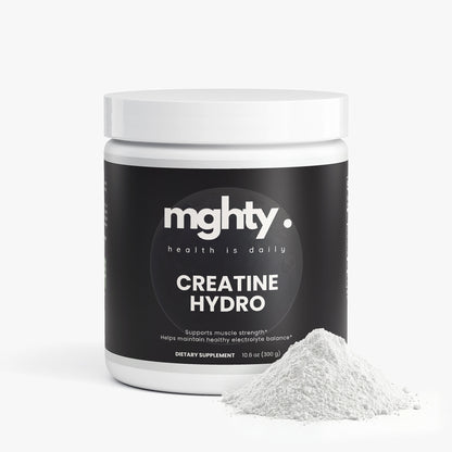 mghty Creatine Hydration Powder - Lemon Flavor 10.6oz | Pre/Post Workout Energy