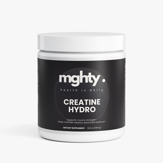 mghty Creatine Hydration Powder - Lemon Flavor 10.6oz | Pre/Post Workout Energy